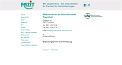 Desktop Screenshot of fazit-ts.de