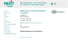 Tablet Screenshot of fazit-ts.de